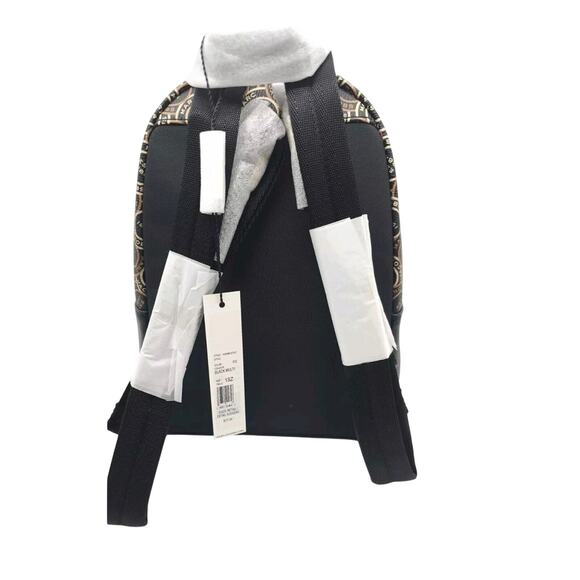 NWT Marc Jacobs Signet Logo Backpack Small Bag Black Monogram Mini - Picture 6 of 9